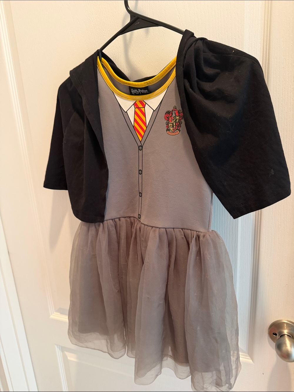 Warner Bros. Gryffindor Gray & Black Kids Costume Dress